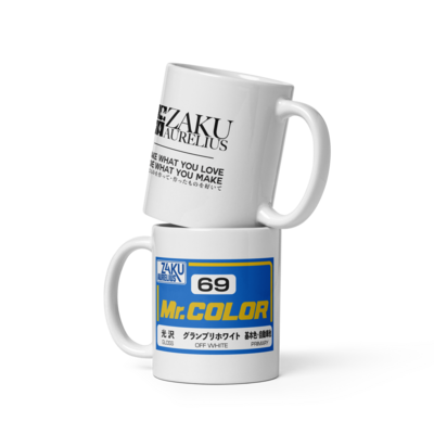 Mr.zakuaurelius 69 off white mug