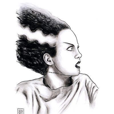 Bride of frankenstein print