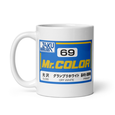 Mr.zakuaurelius 69 off white mug