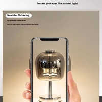 Decorative Table Lamp Glass Lamps Nordic Simple Bedside Personality Bar Ambience Light - Thumbnail 14