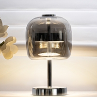 Decorative Table Lamp Glass Lamps Nordic Simple Bedside Personality Bar Ambience Light - Thumbnail 6