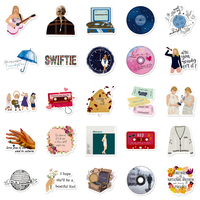 50pcs/set Taylor Swift Album Stickers Waterproof Sticker - Thumbnail 4
