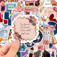 50pcs/set Taylor Swift Album Stickers Waterproof Sticker - Thumbnail 7