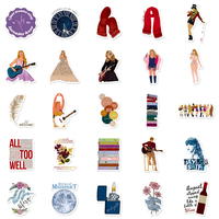 50pcs/set Taylor Swift Album Stickers Waterproof Sticker - Thumbnail 8