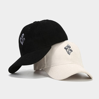 Mushroom Embroidered Corduroy Baseball Cap - Thumbnail 2