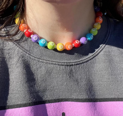 RAINBOW 8 BALL CHOKER
