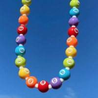 RAINBOW 8 BALL CHOKER - Thumbnail 1