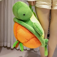 Cute Turtle Plush Backpack With Capybara Doll - Thumbnail 2