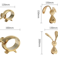 Modern Light Luxury Soft Golden Rabbit Small Ornaments - Thumbnail 1