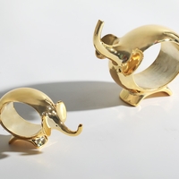 Modern Light Luxury Soft Golden Rabbit Small Ornaments - Thumbnail 3