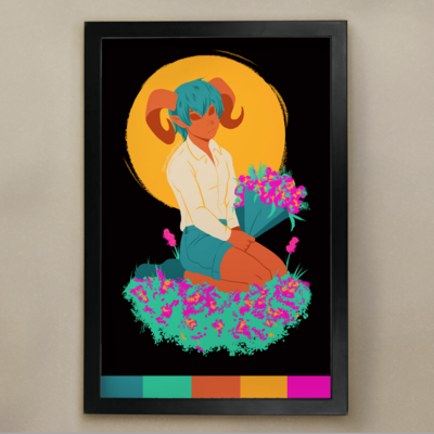 Flower Demon | 11x17" Art Print