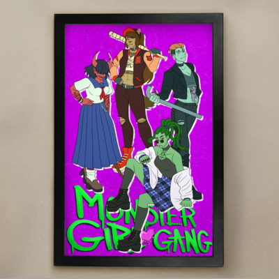 Monster Girl Gang (Group 1) | 11x17" Art Print