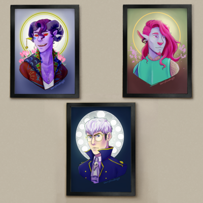 Critical role taliesin jaffe character portrait set