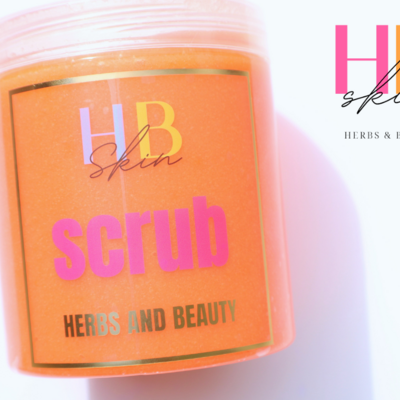 Orange sherbet body scrub 16 fl oz.