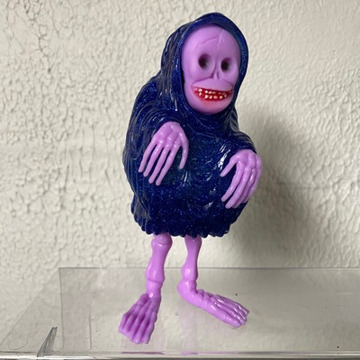 The creep one off blue glitter body purple bones