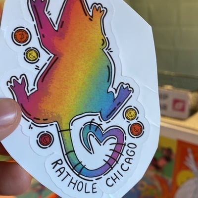 Chicago rathole sticker