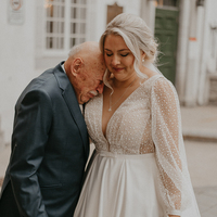 Simple Plus Size Sequins Beach Boho Wedding Dress Bridal Gown - Thumbnail 5