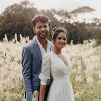 Simple Chiffon Beach Boho Wedding Dress Bridal Gown - Thumbnail 2