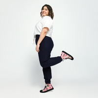 Womens high top canvas shoes - Thumbnail 2