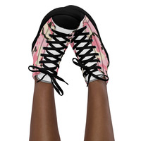 Womens high top canvas shoes - Thumbnail 3