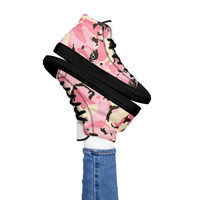 Womens high top canvas shoes - Thumbnail 6