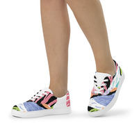 Womens lace-up canvas shoes - Thumbnail 5