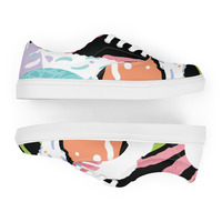 Womens lace-up canvas shoes - Thumbnail 12