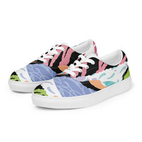 Womens lace-up canvas shoes - Thumbnail 18