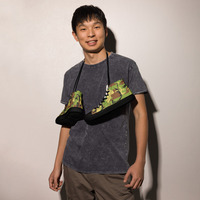 Mens high top canvas shoes - Thumbnail 2