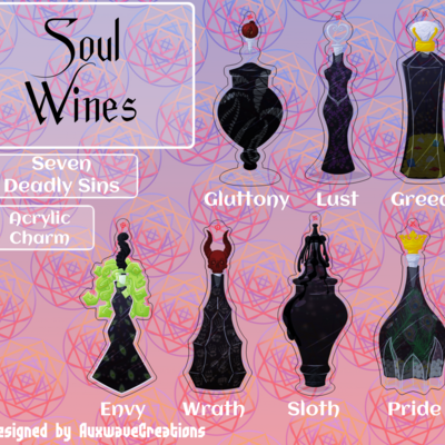 Soul wine keychains