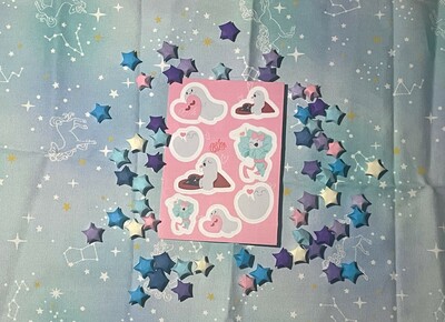 Valentines Ghostopher Sticker Sheet