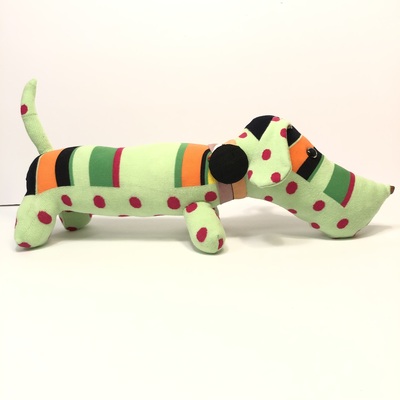 Sock dog - neon long dog (extra stumpy)