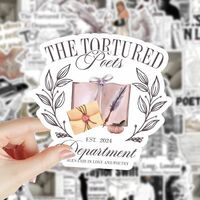 TTPD Stickers Taylor Swift The Tortured Poets Department Album Inspired Decals TS Gift 53pcs/set - Thumbnail 6