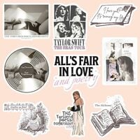 TTPD Stickers Taylor Swift The Tortured Poets Department Album Inspired Decals TS Gift 53pcs/set - Thumbnail 9
