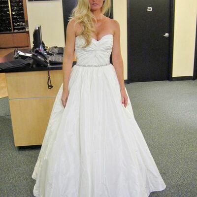 Simple sweetheart wedding dress bridal gown - Thumbnail 4