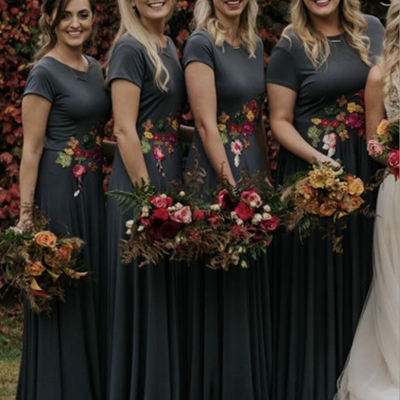Casual bridesmaid dresses floor length