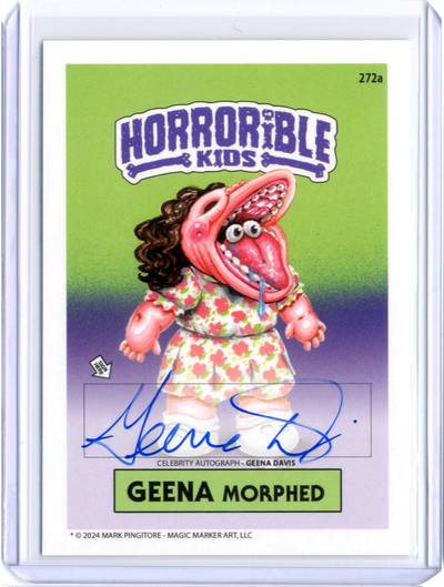 Horrorible Kids GEENA DAVIS - CELEBRITY AUTO Card