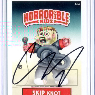 Horrorible kids corey taylor (a) - celebrity auto card