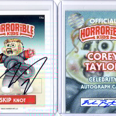 Horrorible kids corey taylor (a) - celebrity auto card
