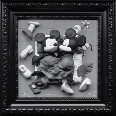 Art sculpture by rx strip "sleeping together steamboat ed" - Thumbnail 3