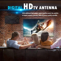 3600 Miles 4K Digital Indoor TV Antenna with Signal Amplifier DVB-T HD TV Digital Antenna for More Channels - Thumbnail 3