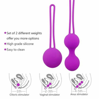 Kegel Exercise Weights Kit Ben Wa Balls - Bladder Control Pelvic Floor Exercise Tightening Training Kit For Women - Thumbnail 3