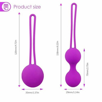 Kegel Exercise Weights Kit Ben Wa Balls - Bladder Control Pelvic Floor Exercise Tightening Training Kit For Women - Thumbnail 4