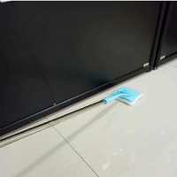 Baseboard Cleaner Tool with Handle, 5 Reusable Cleaning Pads, No-Bending Mop Baseboard Cleaner Tool Long Handle Adjustable Baseboard Cleaner - Thumbnail 6