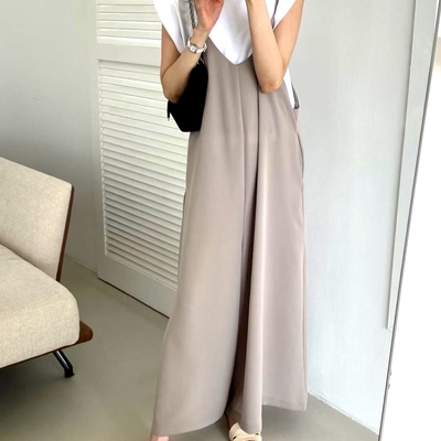 Stunning hippie baggy suspender shoulder strap pleated loose outfit wide leg oversize pants amazing - Thumbnail 5