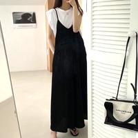 Stunning Hippie Baggy Suspender Shoulder Strap Pleated Loose Outfit Wide Leg Oversize Pants Amazing - Thumbnail 5