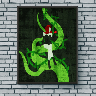 Minimalist art print - poison ivy