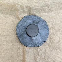 Dragon magnet shimmery metallic gold silver green polymer clay sculpture  - Thumbnail 2