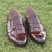 New Handmade Men's Loafers & Slip-Ons driving shoes,men's cowhide leather loafer - Thumbnail 4