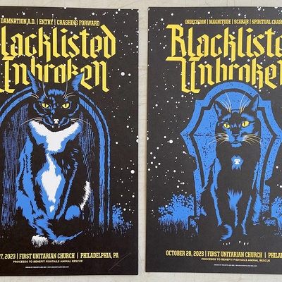 "blacklisted/unbroken night two (october 28, 2023)" by rockets are red